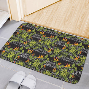 Ethnic Bird Of Paradise Pattern Print Indoor Door Mat