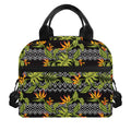 Ethnic Bird Of Paradise Pattern Print Insulated Lunch Bag