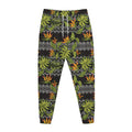 Ethnic Bird Of Paradise Pattern Print Jogger Pants