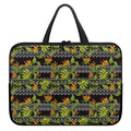 Ethnic Bird Of Paradise Pattern Print Laptop Sleeve With Handle
