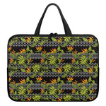Ethnic Bird Of Paradise Pattern Print Laptop Sleeve With Handle