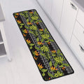 Ethnic Bird Of Paradise Pattern Print Long Kitchen Mat