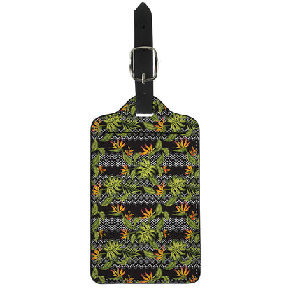 Ethnic Bird Of Paradise Pattern Print Luggage Tag