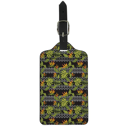 Ethnic Bird Of Paradise Pattern Print Luggage Tag