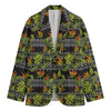 Ethnic Bird Of Paradise Pattern Print Men's Blazer