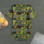 Ethnic Bird Of Paradise Pattern Print Men's Bodysuit