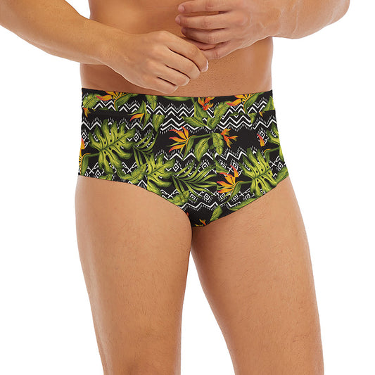 Ethnic Bird Of Paradise Pattern Print Men's Briefs