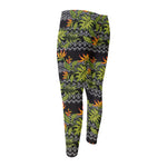 Ethnic Bird Of Paradise Pattern Print Men's Compression Pants