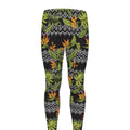 Ethnic Bird Of Paradise Pattern Print Men's Leggings