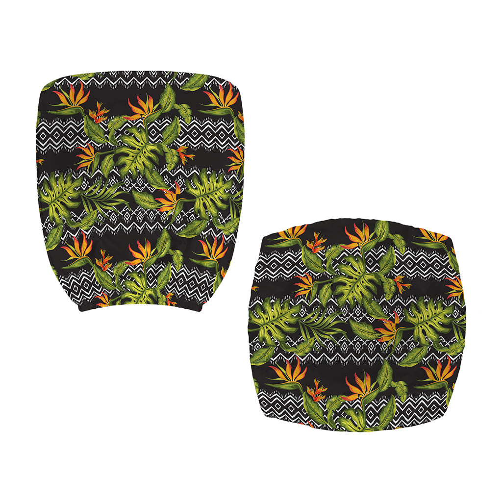 Ethnic Bird Of Paradise Pattern Print Office Chair Cover