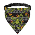 Ethnic Bird Of Paradise Pattern Print Over The Collar Dog Bandana