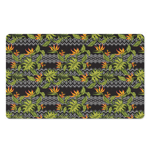 Ethnic Bird Of Paradise Pattern Print Polyester Doormat