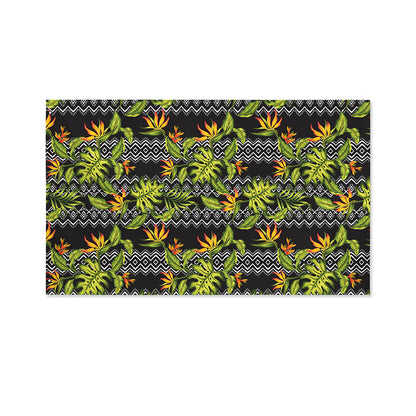Ethnic Bird Of Paradise Pattern Print Polyester Flag