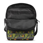 Ethnic Bird Of Paradise Pattern Print Rectangular Crossbody Bag