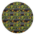 Ethnic Bird Of Paradise Pattern Print Round Blanket