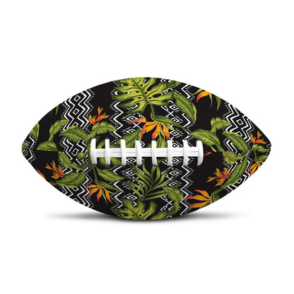 Ethnic Bird Of Paradise Pattern Print Rugby Ball