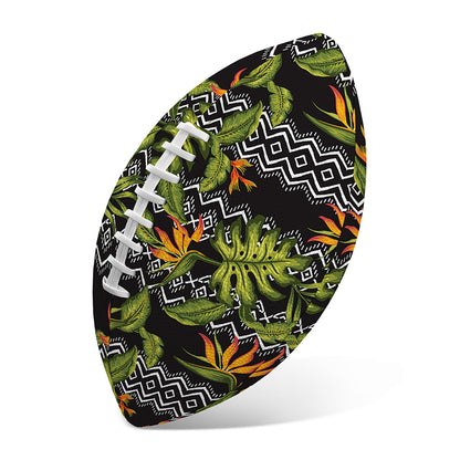 Ethnic Bird Of Paradise Pattern Print Rugby Ball