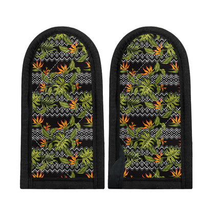 Ethnic Bird Of Paradise Pattern Print Skillet Handle Cover