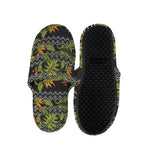 Ethnic Bird Of Paradise Pattern Print Slippers