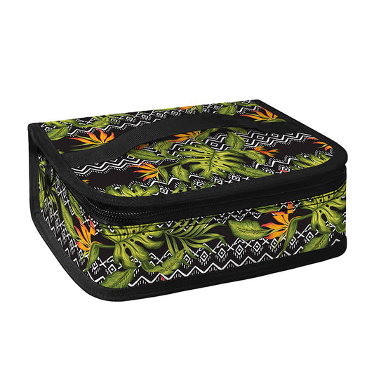 Ethnic Bird Of Paradise Pattern Print Small Lunch Bag