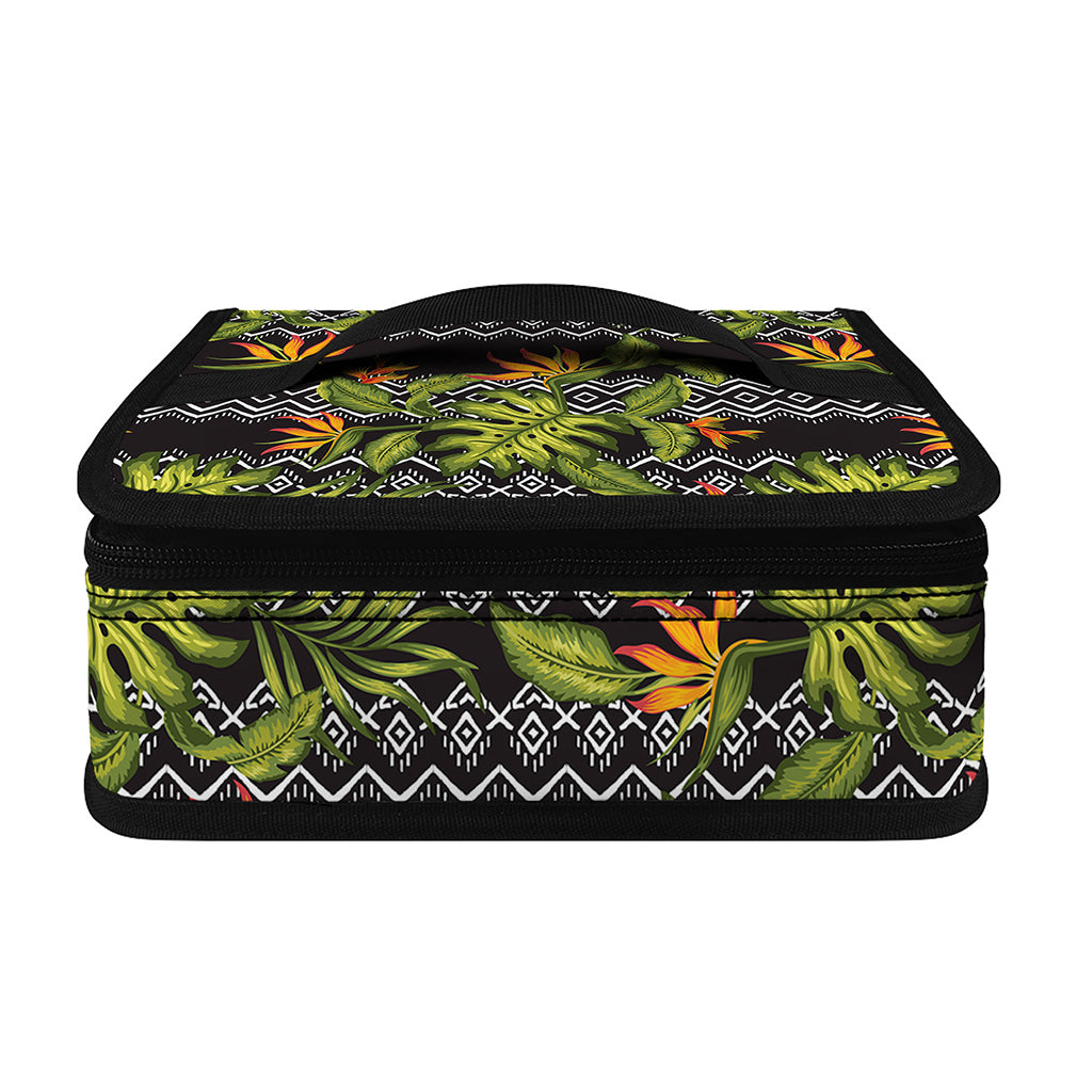 Ethnic Bird Of Paradise Pattern Print Small Lunch Bag