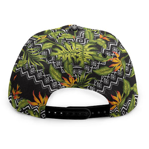 Ethnic Bird Of Paradise Pattern Print Snapback Cap