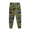 Ethnic Bird Of Paradise Pattern Print Sweatpants