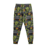 Ethnic Bird Of Paradise Pattern Print Sweatpants