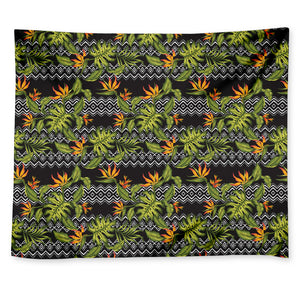 Ethnic Bird Of Paradise Pattern Print Tapestry