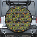 Ethnic Bird Of Paradise Pattern Print Tire Cover With Camera Hole
