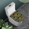 Ethnic Bird Of Paradise Pattern Print Toilet Lid Cover
