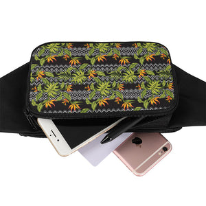 Ethnic Bird Of Paradise Pattern Print Waist Bag