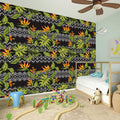 Ethnic Bird Of Paradise Pattern Print Wall Sticker