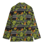 Ethnic Bird Of Paradise Pattern Print Women's Blazer