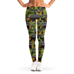 Ethnic Bird Of Paradise Pattern Print Women's Leggings