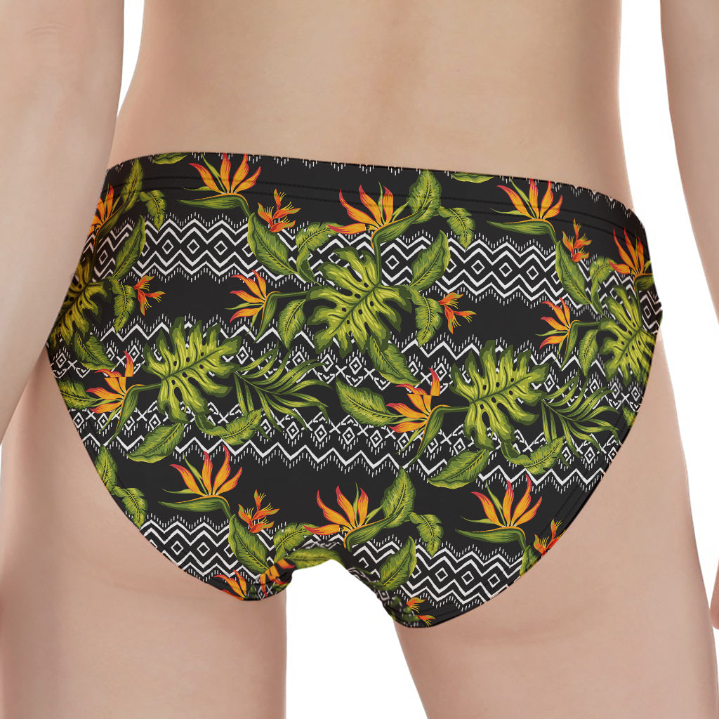 Ethnic Bird Of Paradise Pattern Print Women's Panties