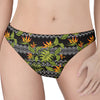 Ethnic Bird Of Paradise Pattern Print Women's Thong