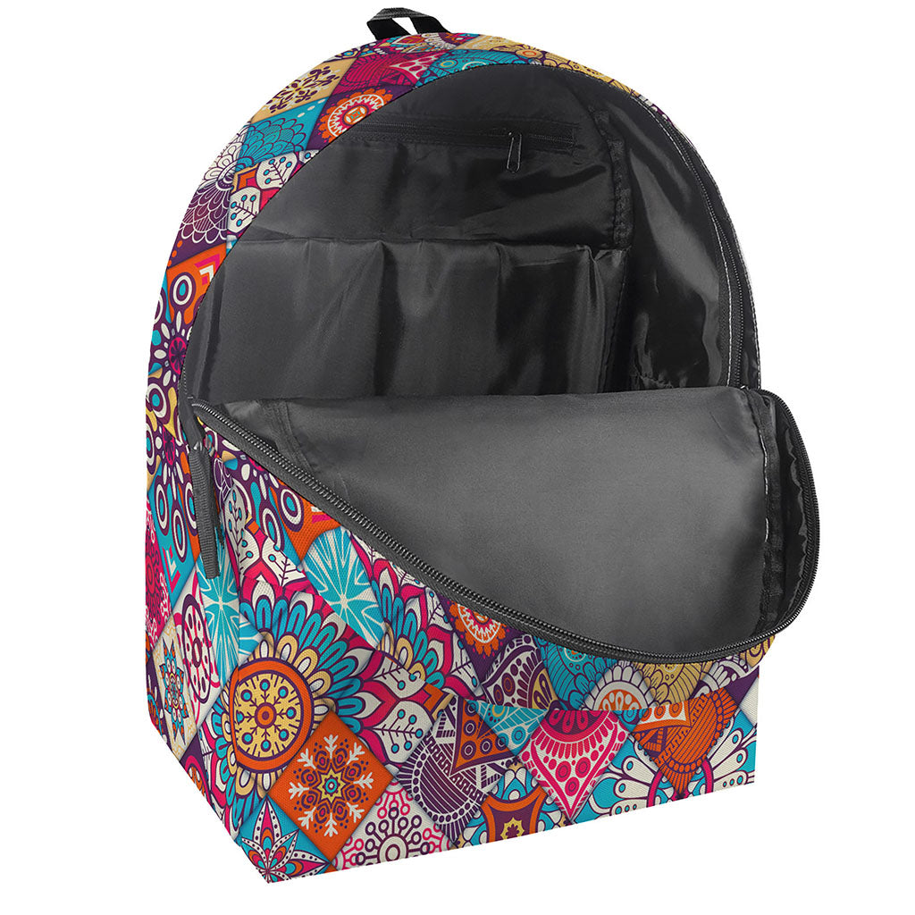 Ethnic Bohemian Mandala Pattern Print Backpack