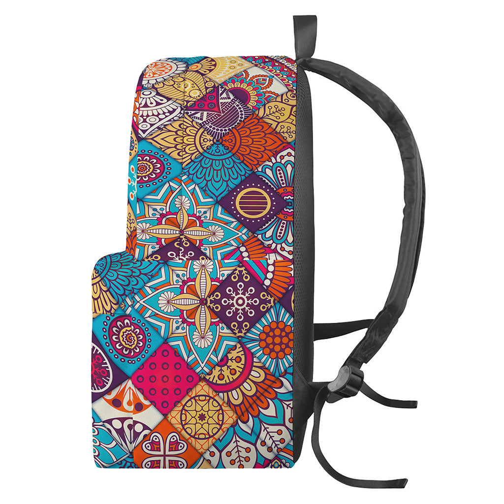 Ethnic Bohemian Mandala Pattern Print Backpack