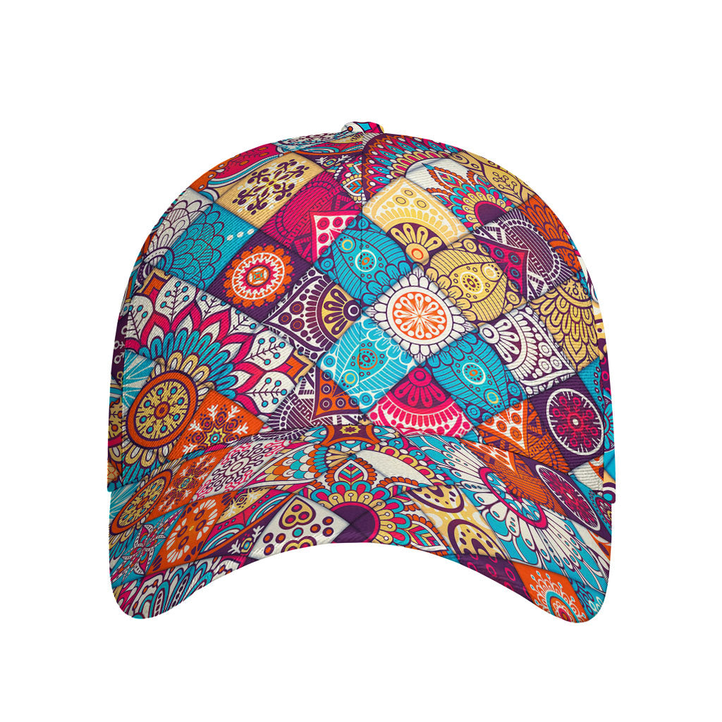 Ethnic Bohemian Mandala Pattern Print Baseball Cap