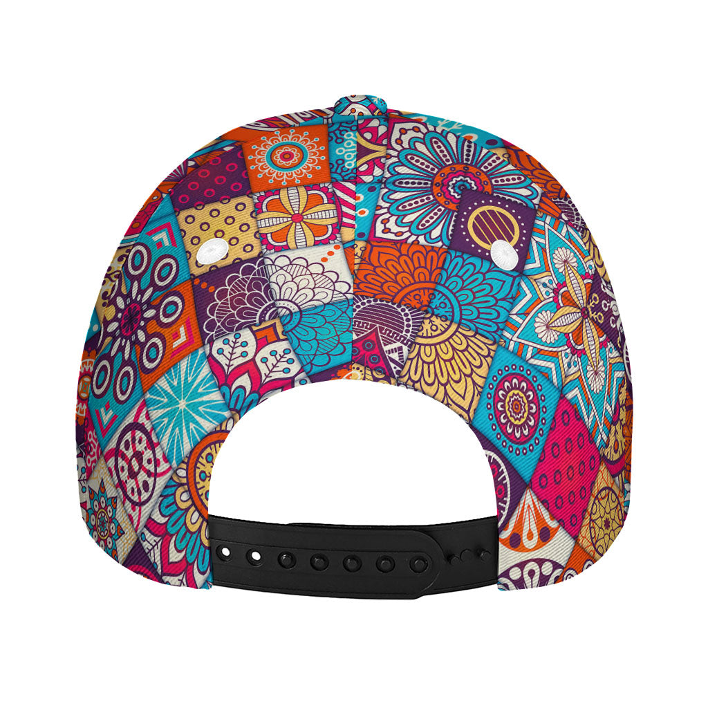 Ethnic Bohemian Mandala Pattern Print Baseball Cap