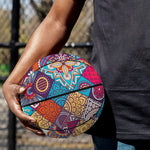 Ethnic Bohemian Mandala Pattern Print Basketball