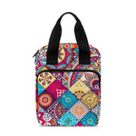 Ethnic Bohemian Mandala Pattern Print Bible Tote Bag