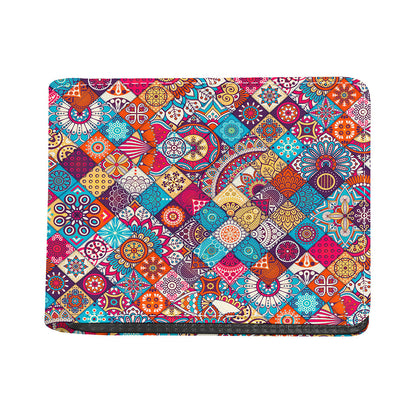Ethnic Bohemian Mandala Pattern Print Bifold Wallet