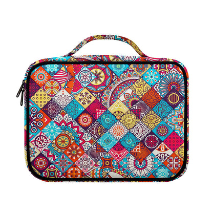 Ethnic Bohemian Mandala Pattern Print Briefcase Bible Bag