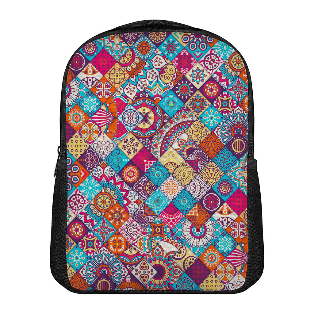 Ethnic Bohemian Mandala Pattern Print Casual Backpack