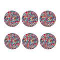 Ethnic Bohemian Mandala Pattern Print Coaster Set