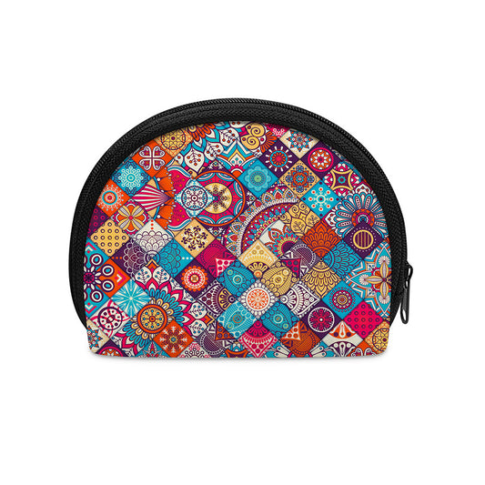 Ethnic Bohemian Mandala Pattern Print Coin Purse