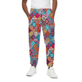 Ethnic Bohemian Mandala Pattern Print Cotton Sweatpants