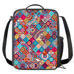 Ethnic Bohemian Mandala Pattern Print Crossbody Lunch Bag
